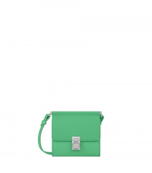 Polene Numéro Sept Crossbody Portafogli Verdi | ITALIA L38562