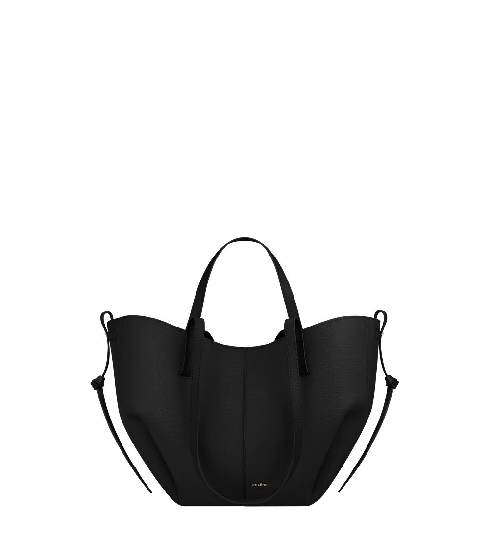 Polene Cyme Mini Borse Tote Nere | ITALIA R43965