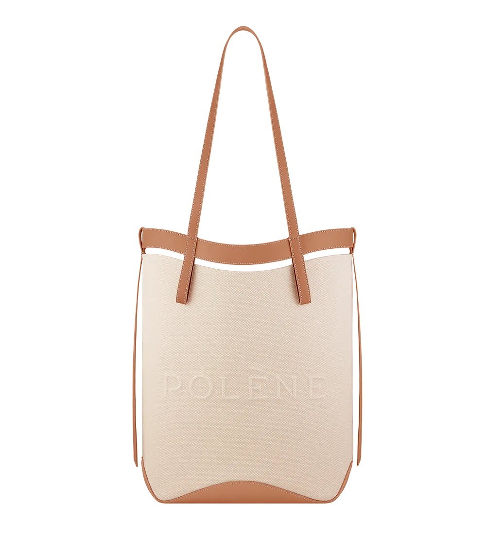 Polene Ilo Borse Tote Bianche Marroni | ITALIA M27843