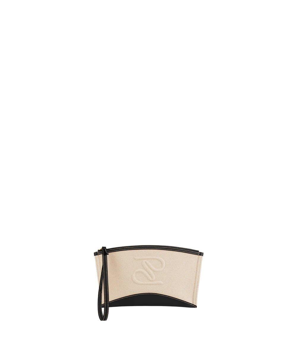 Polene Ilo Pochette Beige Nere | MILANO T35916