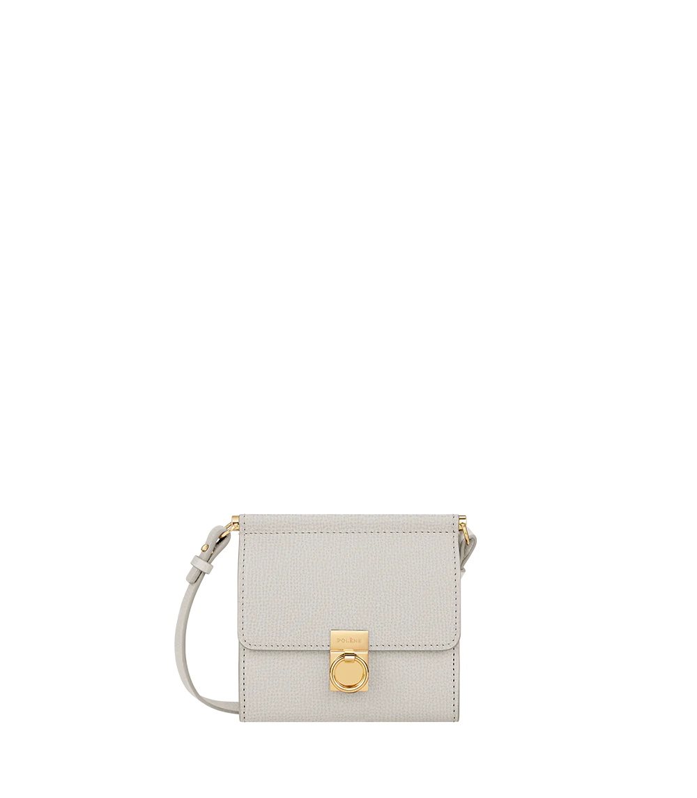 Polene Numéro Sept Crossbody Portafogli Grigie | ITALIA L29041