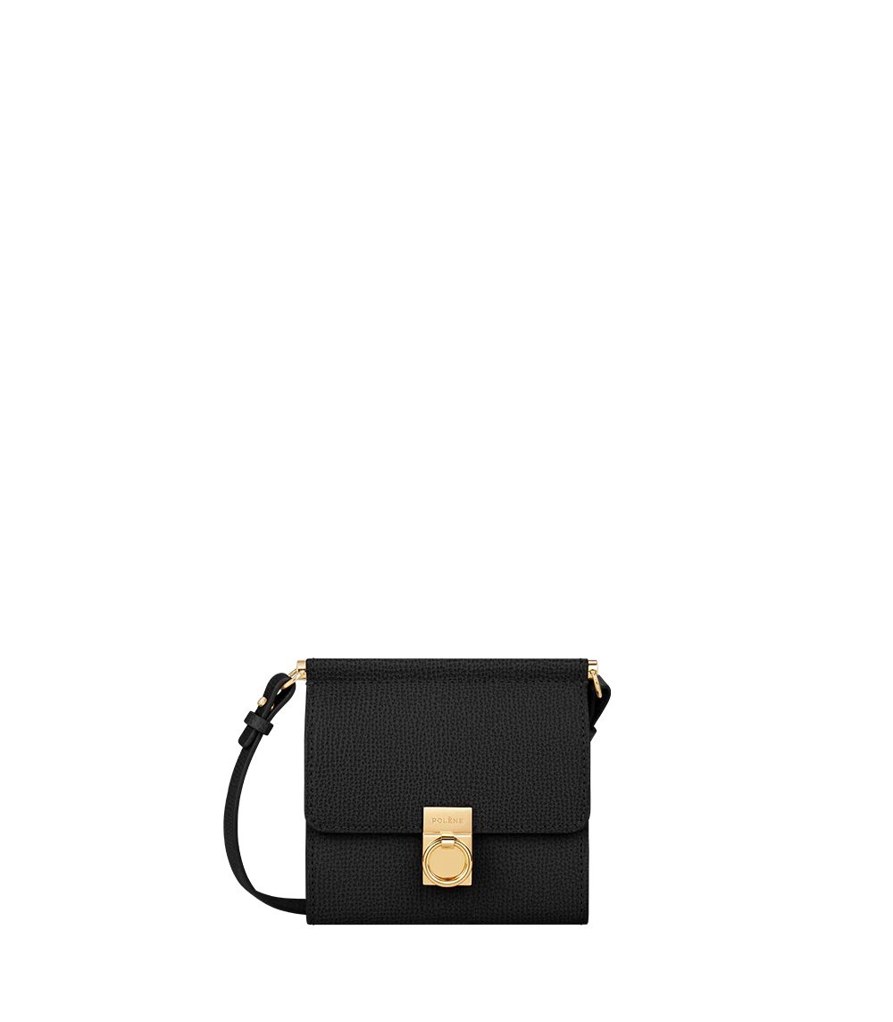 Polene Numéro Sept Crossbody Portafogli Nere | MILANO N03856