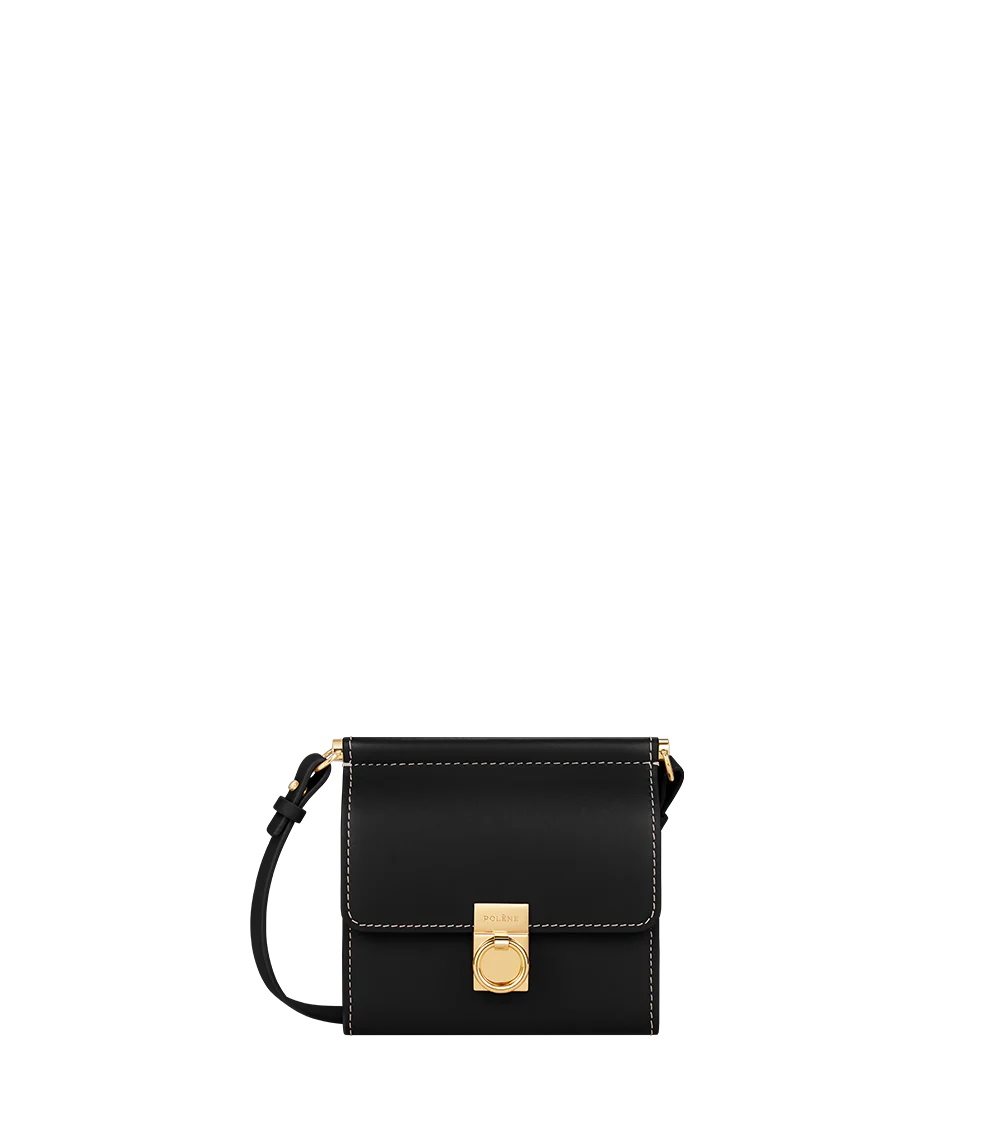 Polene Numéro Sept Crossbody Portafogli Nere | ITALIA B72460