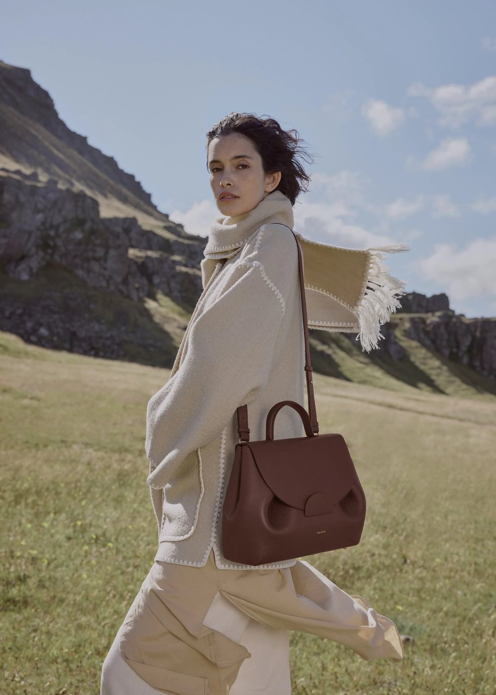 Polene Numéro Un Borsa a Mano Cioccolato | MILANO T24608