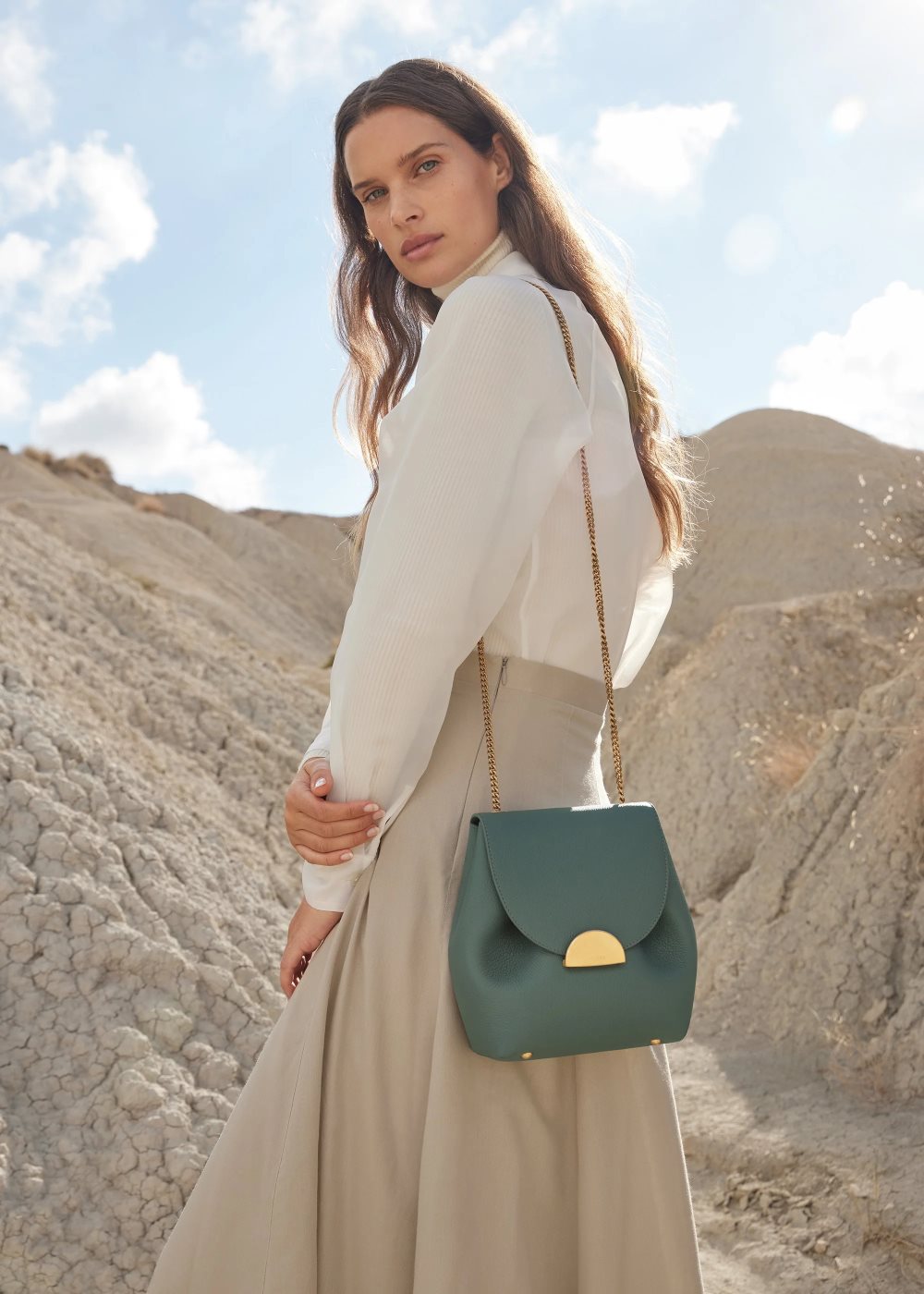 Polene Numéro Un Mini Borse Crossbody Verdi | ITALIA G87521